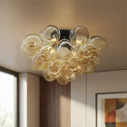 Lámpara de techo ámbar diseño, Cyril