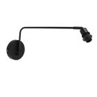 Aplique de pared sin pantalla negro de aluminio, Rika