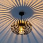 Lámpara colgante negra industrial, Lieve