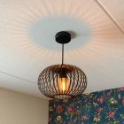 Lámpara colgante negra industrial, Lieve