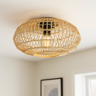 Plafón de techo marrón rústico, Emilio