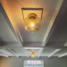 Lámpara de techo ámbar retro, Charlois