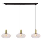 Lámpara colgante transparente retro, Charlois