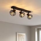 Foco de techo negro industrial, Lieve