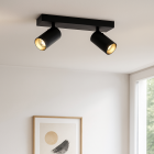 Foco de techo negro moderno, Nadi