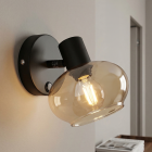 Foco de pared ámbar diseño, Skip, con interruptor