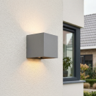 Aplique up down gris moderno, Dion, IP65