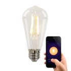 Olucia bombilla inteligente LED E27 Deco, 5W, dim to warm