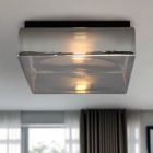 Plafón de techo gris diseño, Byron