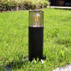 Lámpara exterior negra moderna, Sanel, IP44