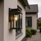 Lámpara exterior negra moderna, Jesca, IP44