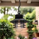 Lámpara exterior negra de acero inoxidable, Felice, IP44