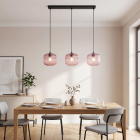 Lámpara colgante rosa diseño, Charlois