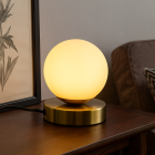 Lámpara de mesa blanca diseño, Stacy, con interruptor