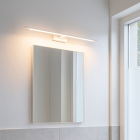 Espejo con luces blanco moderno, Steffy, 8W, 3000K LED, IP44