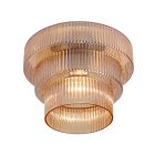 Lámpara de techo ámbar retro, Paris