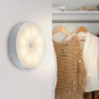 Lámpara nocturna blanca de plástico, Ilene, 1,5W, 3000K LED