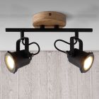 Foco de techo de madera marrón, Jantina