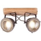 Lámpara de techo de madera marrón, Elena