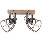 Foco de techo negro industrial, Esmee