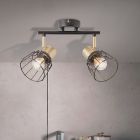 Foco de techo latón retro, Luitzen