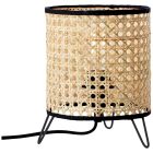 Lámpara de mesa marrón rústica, Emmelie