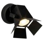 Foco de techo negro industrial, Jowenna, 5W, 3000K LED