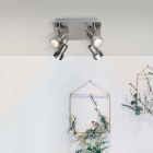 Foco de techo cromado moderno, Haven