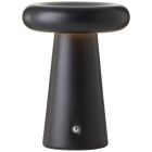 Lámpara de mesa recargable para exterior negra moderna, Stig, 3W, 3000K LED, IP44, regulable en 3 pasos
