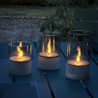 Juego de velas para exterior, Volkan, gris