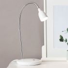 Flexo blanco de plástico, Kit, 3W, 3000K LED, con interruptor