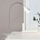 Foco pinza blanco de plástico, Kit, 2,4W, 3000K LED, con interruptor