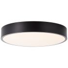 Plafón de techo negro moderno, Asude, 12W, 3000K LED