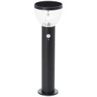 Lámpara de pie solar exterior negra moderna, Saar, 3W, 3000K LED, IP44