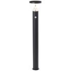 Lámpara de pie solar exterior negra moderna, Saar, 3W, 3000K LED, IP44