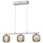 Lámpara colgante cromada diseño, Emmely, 17W, 3000K LED
