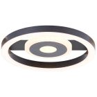 Plafón de techo negro diseño, Konrad, 9W, 3000K LED