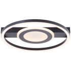 Plafón de techo negro diseño, Konrad, 20W, 3000K LED