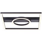 Plafón de techo negro diseño, Konrad, 20W, 3000K LED