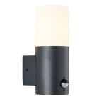 Aplique exterior con sensor de movimiento antracita moderno, Quenten, IP44