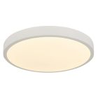 Plafón de techo marrón moderno, Asude, 60W, color de luz ajustable LED, con mando a distancia