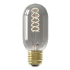 Calex bombilla LED tubo E27 regulable gris, 4W, 1800K