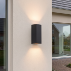 Aplique up down de aluminio negro, Dion, 8W, 3000K LED, IP54