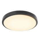 Plafón de techo negro de plástico, Kos, 22W, 3000K LED