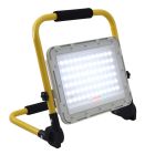 Luz de trabajo recargable amarilla de aluminio, Hilmi, 100W, 6500K LED, IP44, con interruptor