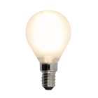 E14 LED bombilla regulable, P45, 3w, vidrio blanco, 2700k