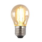 E27 LED bombilla regulable, P45, 4W, ámbar de vidrio, 2700K