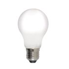 E27 LED bombilla regulable, A60, 5w, vidrio blanco, 4000k