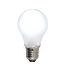E27 LED bombilla regulable, A60, 5w, vidrio blanco, 6500k