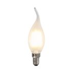 E14 LED bombilla vela regulable,  3W, de vidrio blanco, 2700k